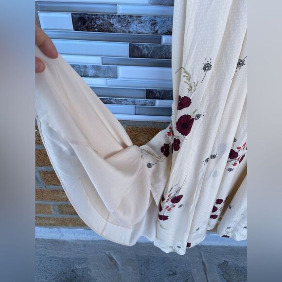 JOIE CASSIEL RUFFLED FLORAL MAXI DRESS SIZE 10 - Picture 6 of 16